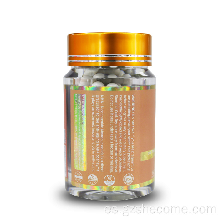 Cápsulas de mononucleótido de nicotinamida para blanquear la piel de NMN